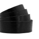 DQ Lederband flach 20mm Black